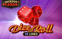 Dice and Roll Spielkarte als lokales Seitenmotiv